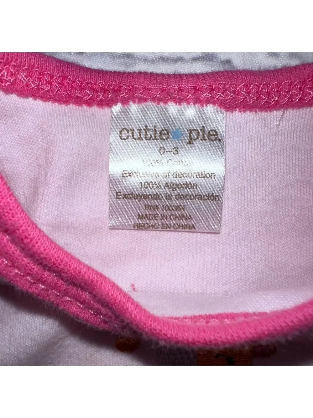 NWOT Infant Girl’s 0-3M Bodysuit Onesie Set Of 3 Bundle